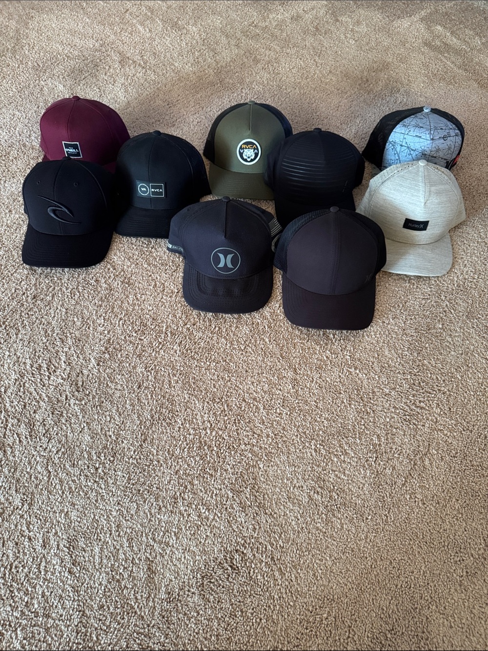🔥 HurleyRVCA/O’Neill Hat Bundle (lot of 9)